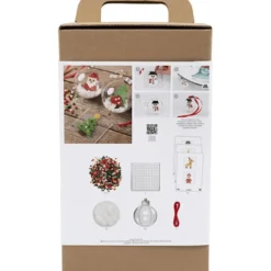 DIY-julkulor med pärlfigurer, 6 st.