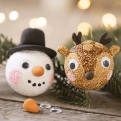 DIY-julkulor - Snögubbe & ren