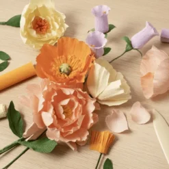 DIY-kit - Blommor i kräppapper