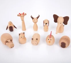 Djurvänner - Träfigurer, 10 st.