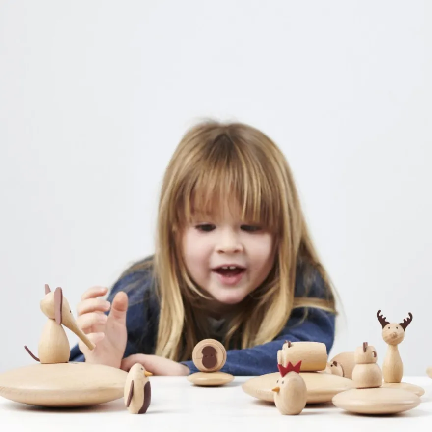 Djurvänner - Träfigurer, 10 st.