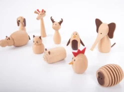 Djurvänner - Träfigurer, 10 st.