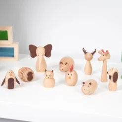 Djurvänner - Träfigurer, 10 st.