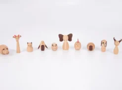 Djurvänner - Träfigurer, 10 st.