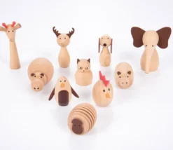 Djurvänner - Träfigurer, 10 st.