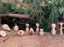 Djurvänner - Träfigurer, 10 st.