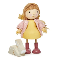 Dockhusfigur - Amy och kanin
