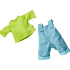 Dockkläder – Hängselbyxor & t-shirt, 32 cm