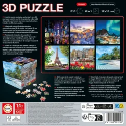 3D-pusselkub – Travel