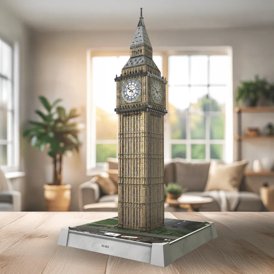 3D-pussel med LED, 216 bitar – Big Ben