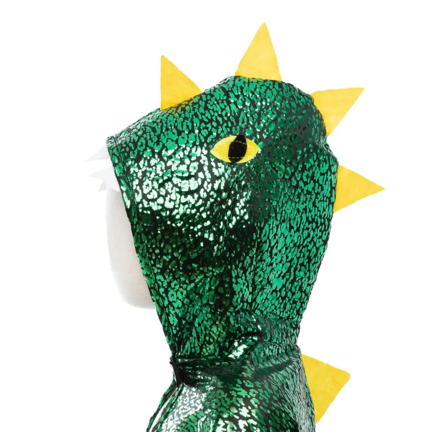 Drakcape - Grön/Gul, stl. 2-3 år
