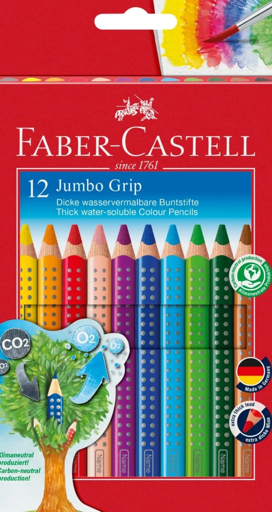 Faber Castell Färgpennor Jumbo Grip 12 st.
