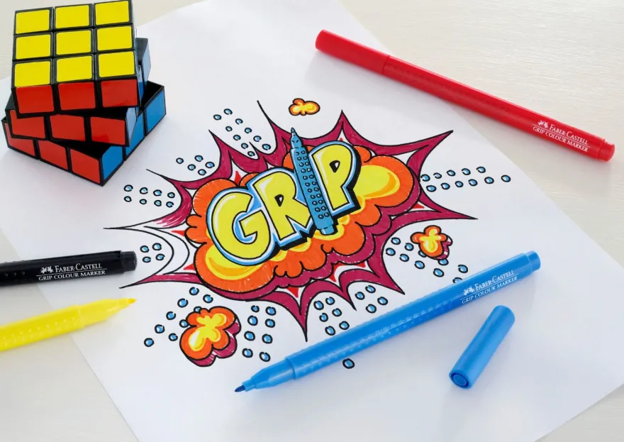 Faber Castell Tuschpennor Grip 10 st.