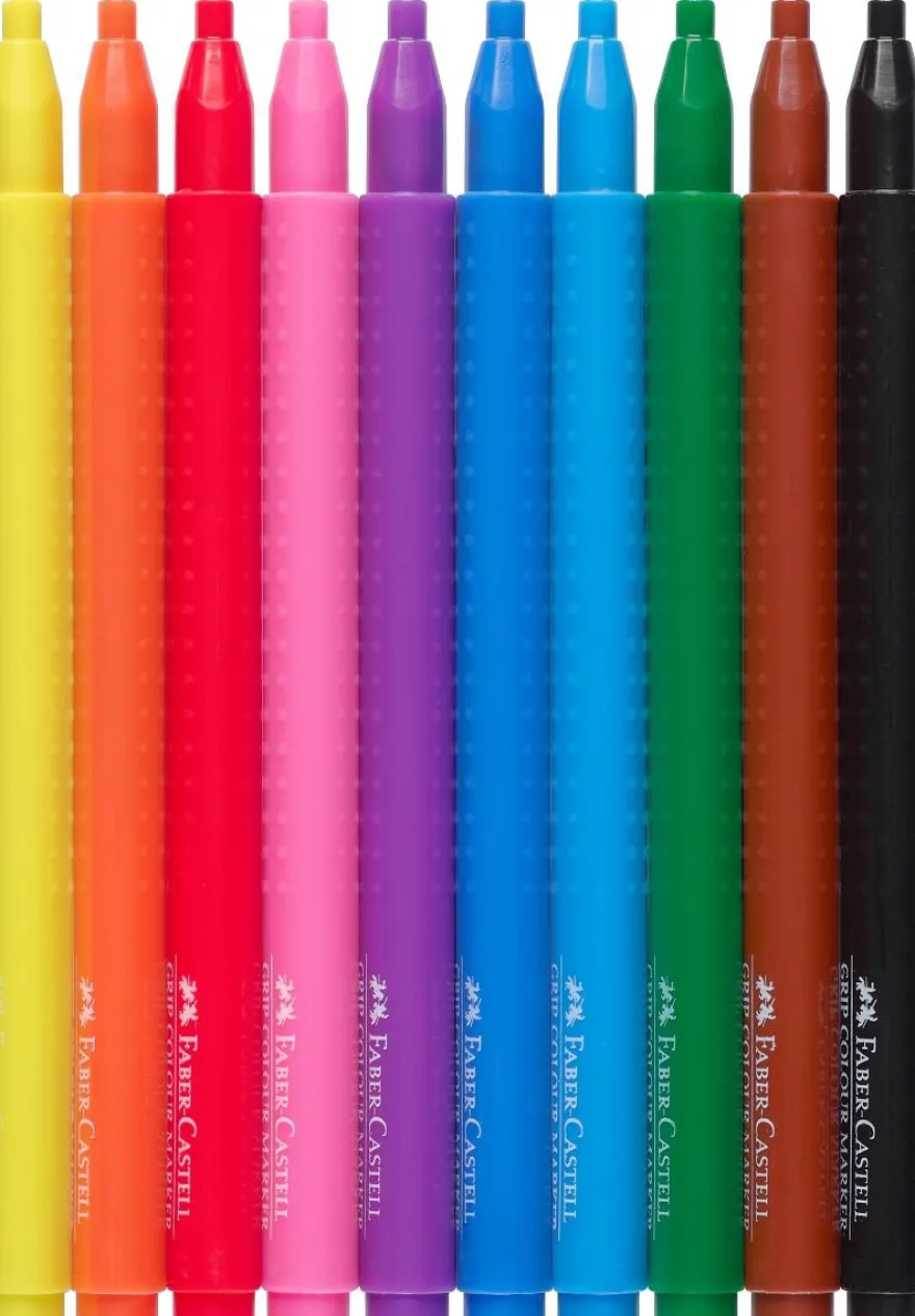 Faber Castell Tuschpennor Grip 10 st.