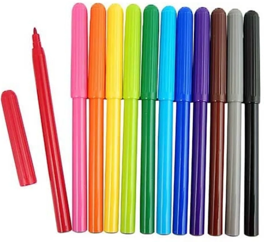 Fiberpennor 12 st.