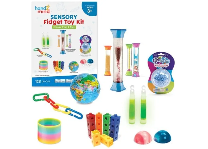 Fidget kit med 8 delar