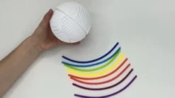 Fidget-sensorisk boll Ø11 cm – Vit