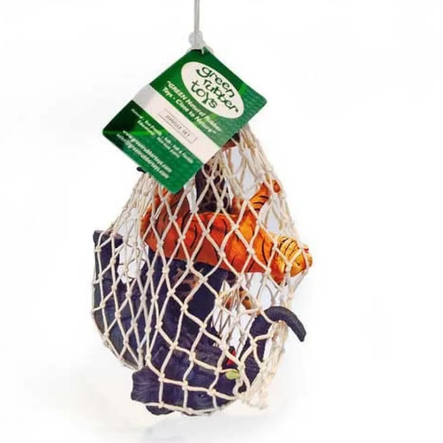 Figurer i 100% naturgummi - Djungeldjur