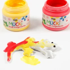 Finger- och textilfärg 150 ml - Basic, 4 st.