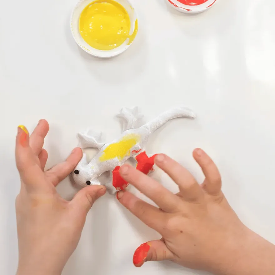 Finger- och textilfärg 150 ml - Basic, 4 st.