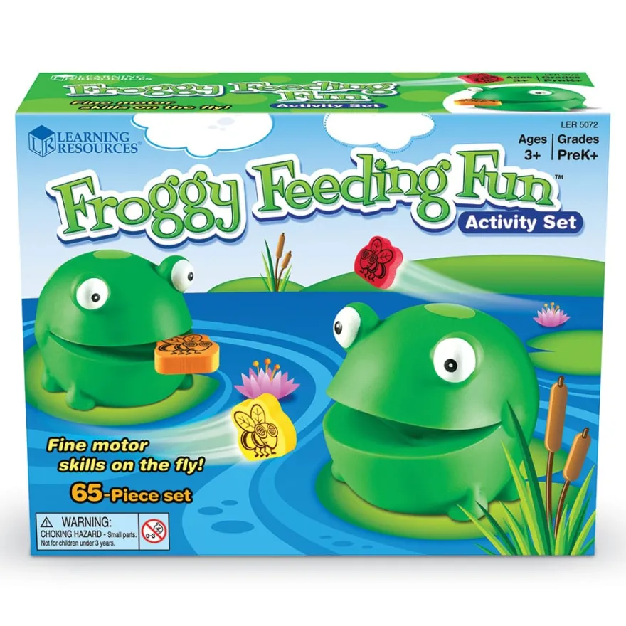 Finmotoriskt inlärningsspel - Mat till Froggy