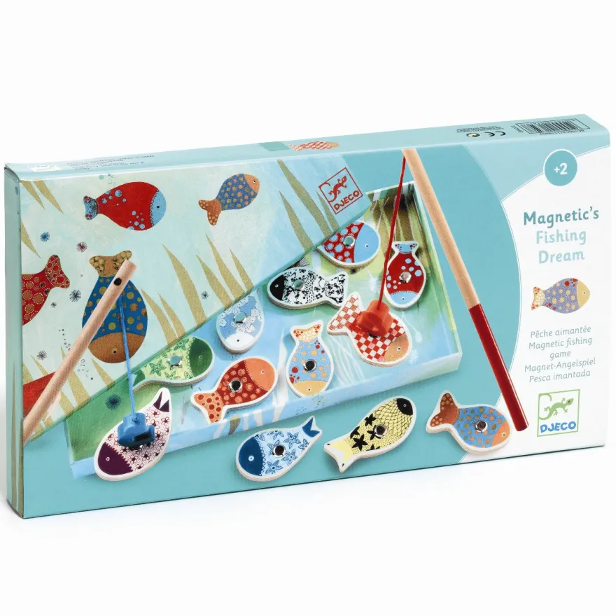Fiskespel, magnetiskt - Mönstrade fiskar