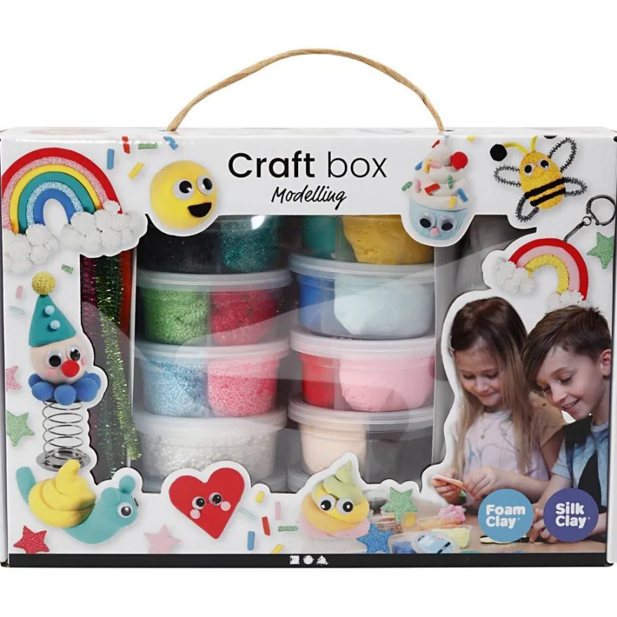 Foam Clay och Silk Clay i presentask