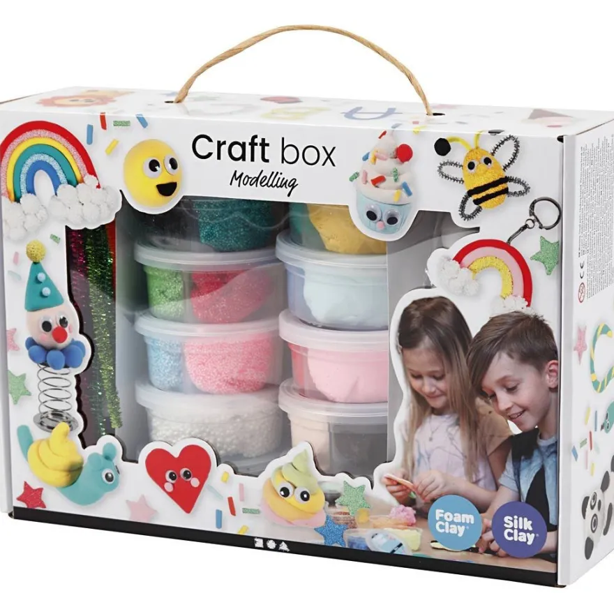 Foam Clay och Silk Clay i presentask