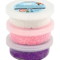 Foam Clay 3 x 14 g. - Glitter/Metallicrosa