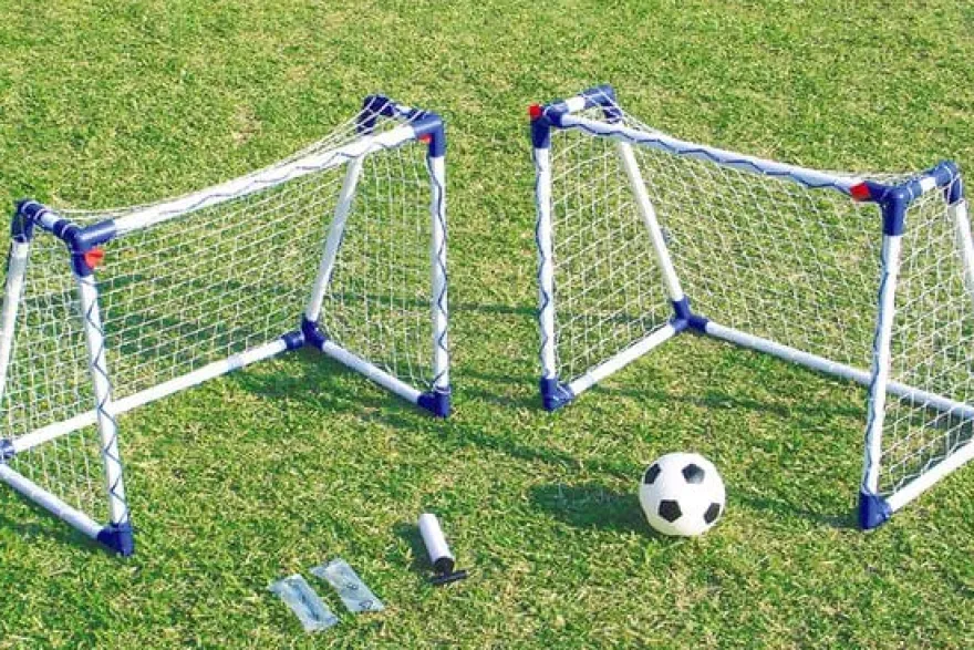 Fotbollsmål Junior 2 st. - 74 x 60 x 46 cm.