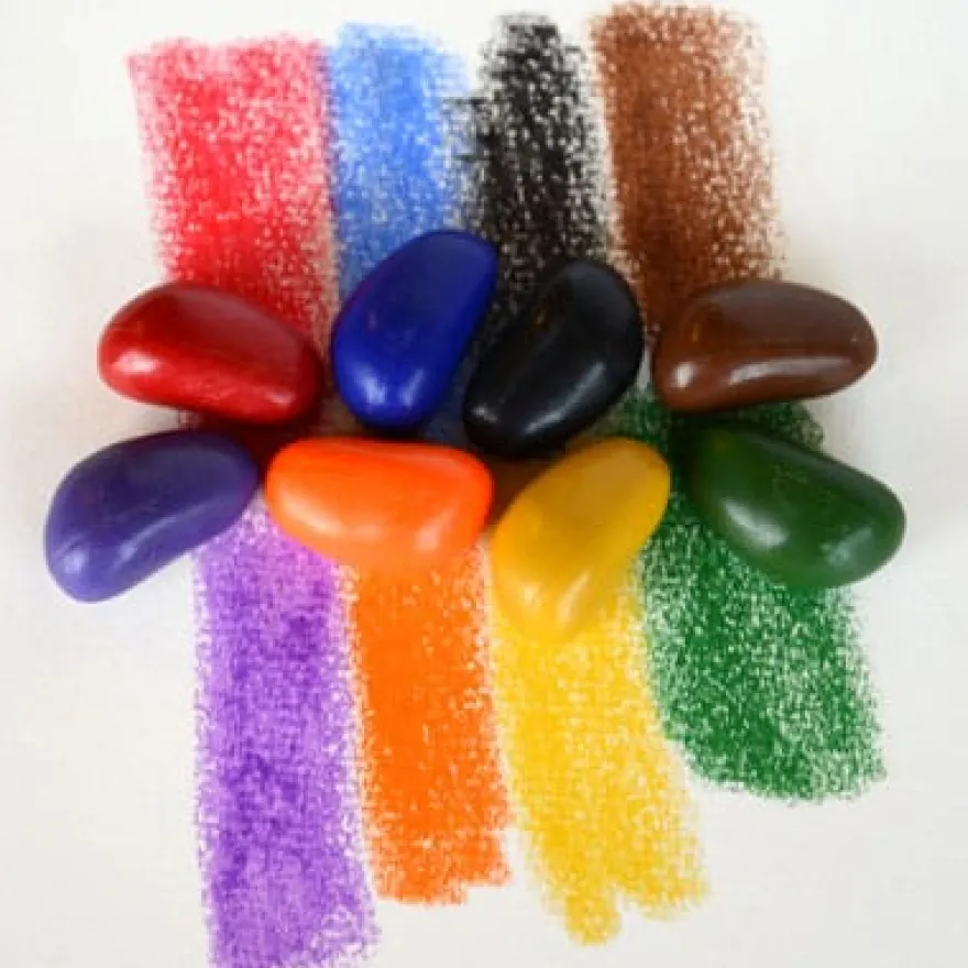 Färgkritor - Crayon Rocks 8 st. i tygpåse