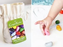 Färgkritor - Crayon Rocks 8 st. i tygpåse
