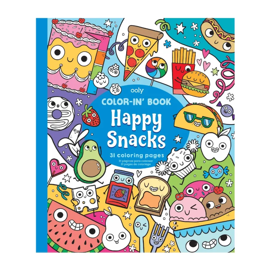 Färgläggningsbok - Happy Snacks