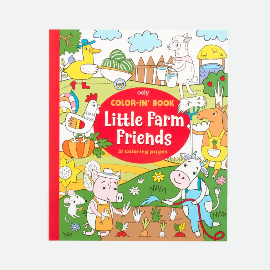 Färgläggningsbok - Little Farm Friends