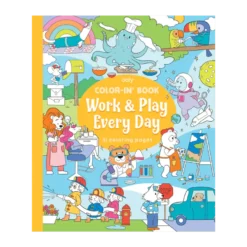 Färgläggningsbok - Work & Play Every Day