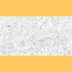 Färgläggningsplansch XXL - Fantasivärld