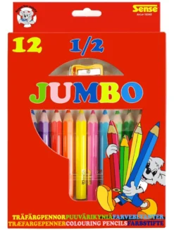 Färgpennor 1/2 Jumbo 12 st.