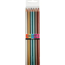 Färgpennor - Metallic, 6 st.