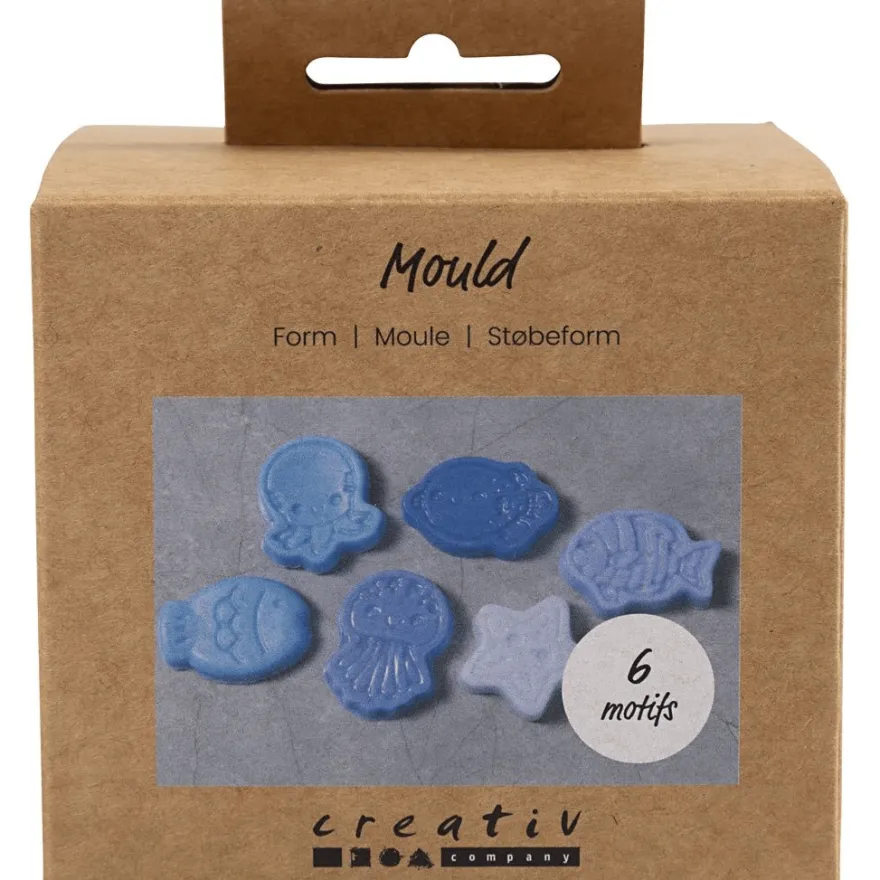 Gjutform – Havsdjur, 6 motiv