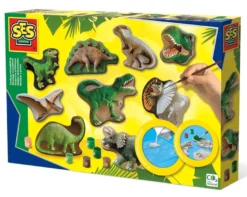 Gjut & Måla - Dinosaurier, 9 olika