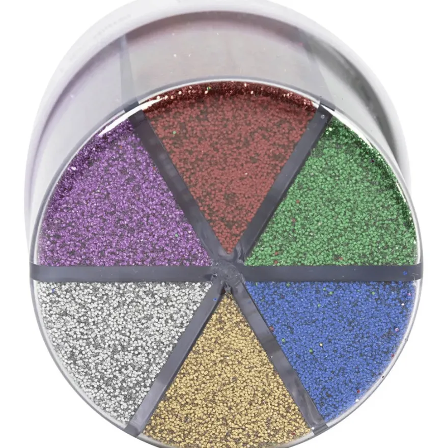 Glitter - Bas, 6 x 28 ml.