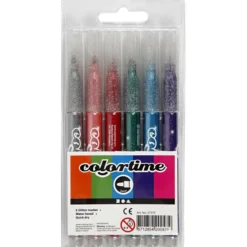 Glitterpennor 6 st.