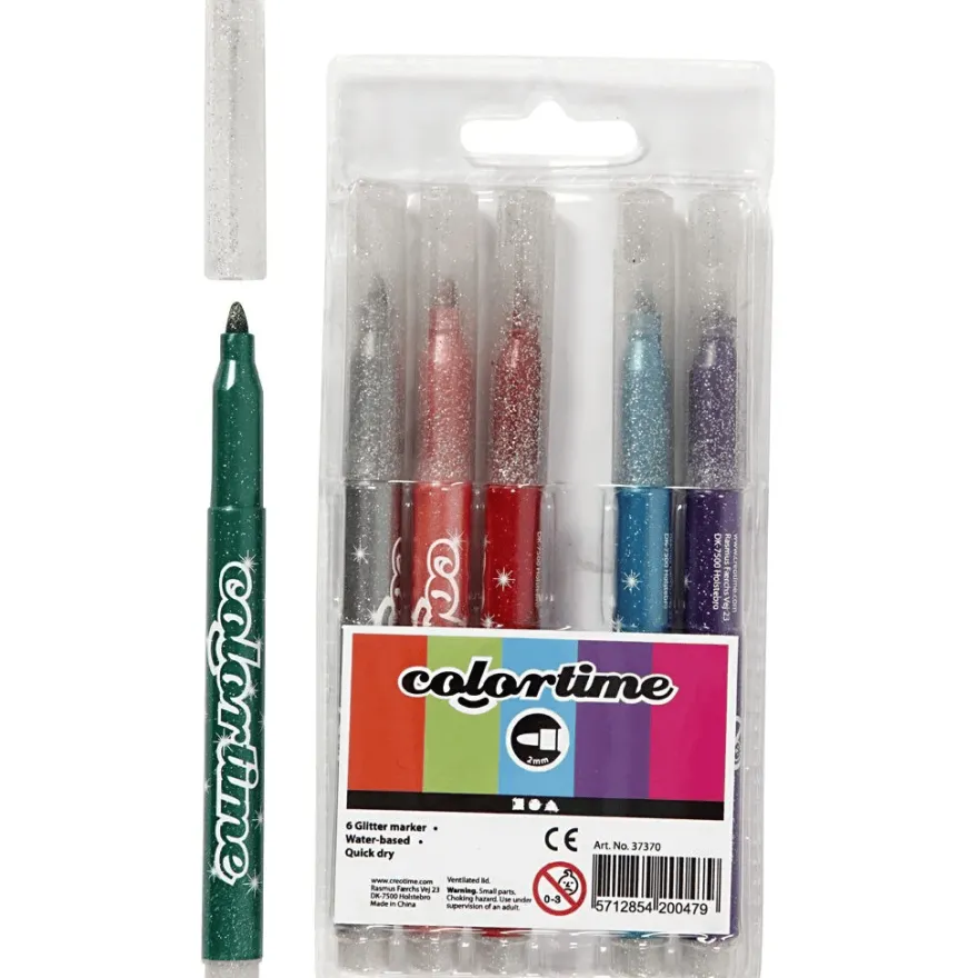 Glitterpennor 6 st.