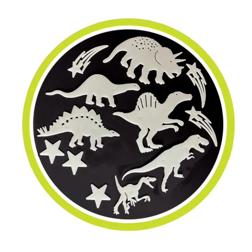 Glow - Dinosaurier + stjärnor, 12 delar
