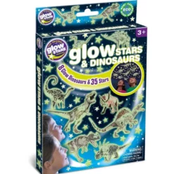 Glow - Dinosaurier + stjärnor, 43 delar
