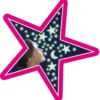 Glow - Stjärnor m. glitter, 40 delar