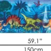 Golvpussel med 200 bitar - Dinosaurier