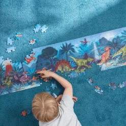 Golvpussel med 200 bitar - Dinosaurier