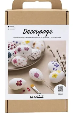 Gör decoupage-påskägg