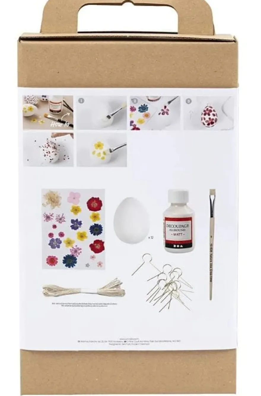 Gör decoupage-påskägg